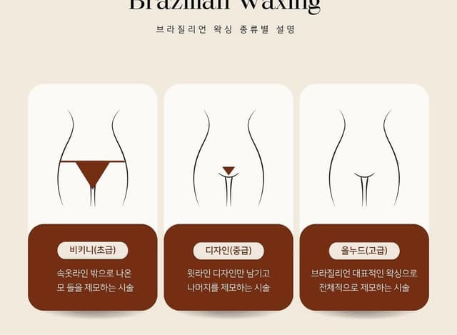첫방문 여자 중급브라질리언 슈가링 